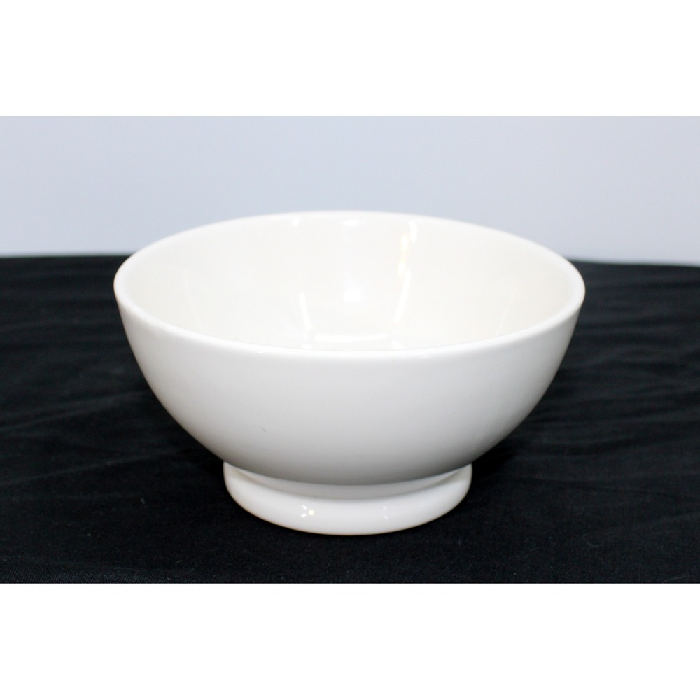 Rae Dunn LETS EAT White Ceramic Footed Cereal Soup Bowl Artisan Collection - Picture 3 of 4